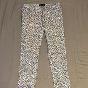 Forever 21 Blue and White patterned pants